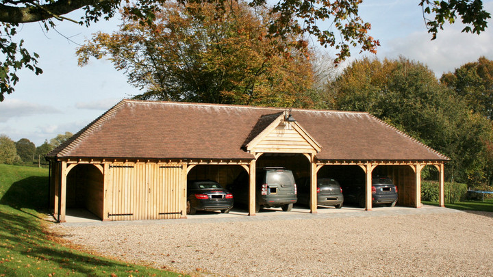 Oak Framed Garages - Hampshire, Surrey, Sussex