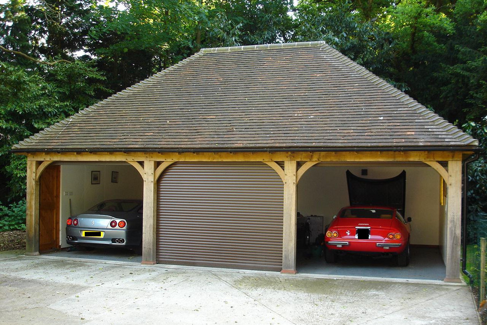 Oak Framed Triple Garage Petersfield Hampshire
