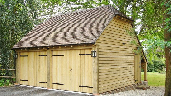 Oak Framed Double Garages - Sussex, Surrey, Hampshire