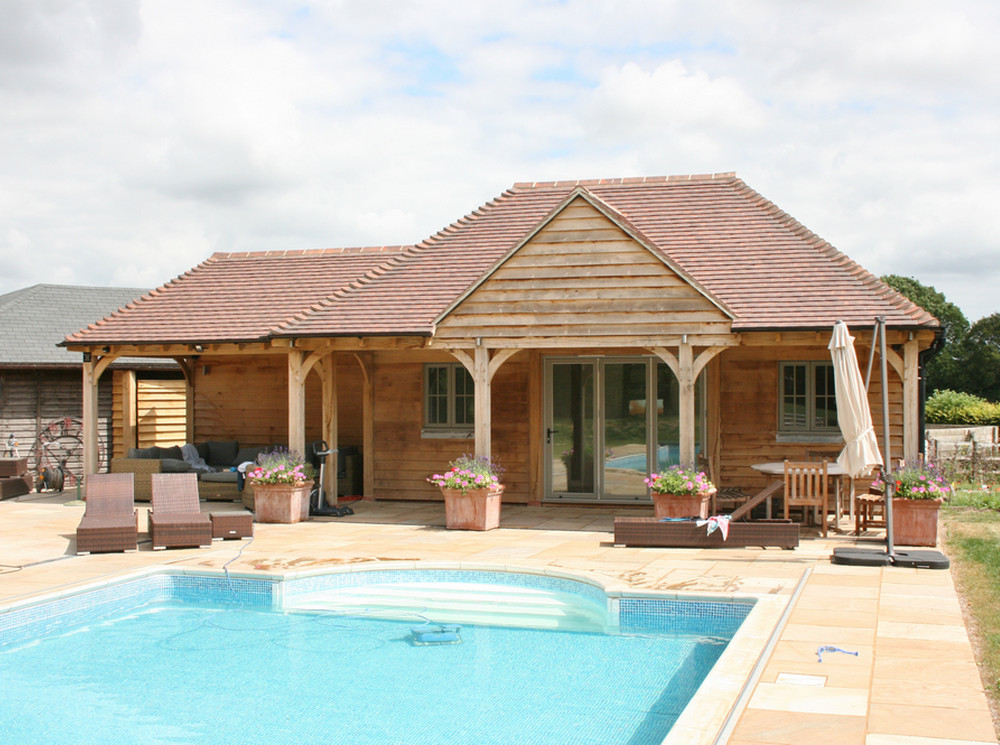 Wyke Garden Pool House in Surrey