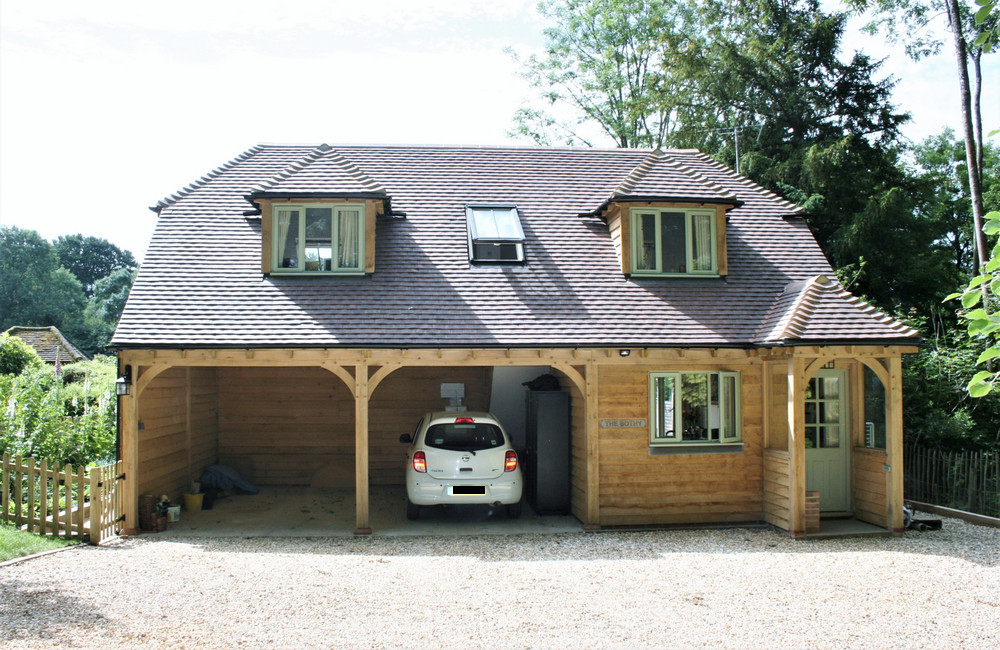 Chawton Oak Framed Garage With Room Above